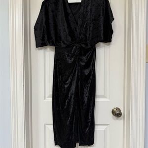 Elegant Black Velvet Dress